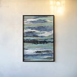 Coastal Sea Foam I by Silvia Vassileva. shown as a paper print in a black flame. Available as a archival giclee rolled canvas, fine art paper, or poster print. SKU 57261h.