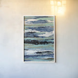 Coastal Sea Foam I by Silvia Vassileva. shown as a paper print in a white frame. Available as a archival giclee rolled canvas, fine art paper, or poster print. SKU 57261h.