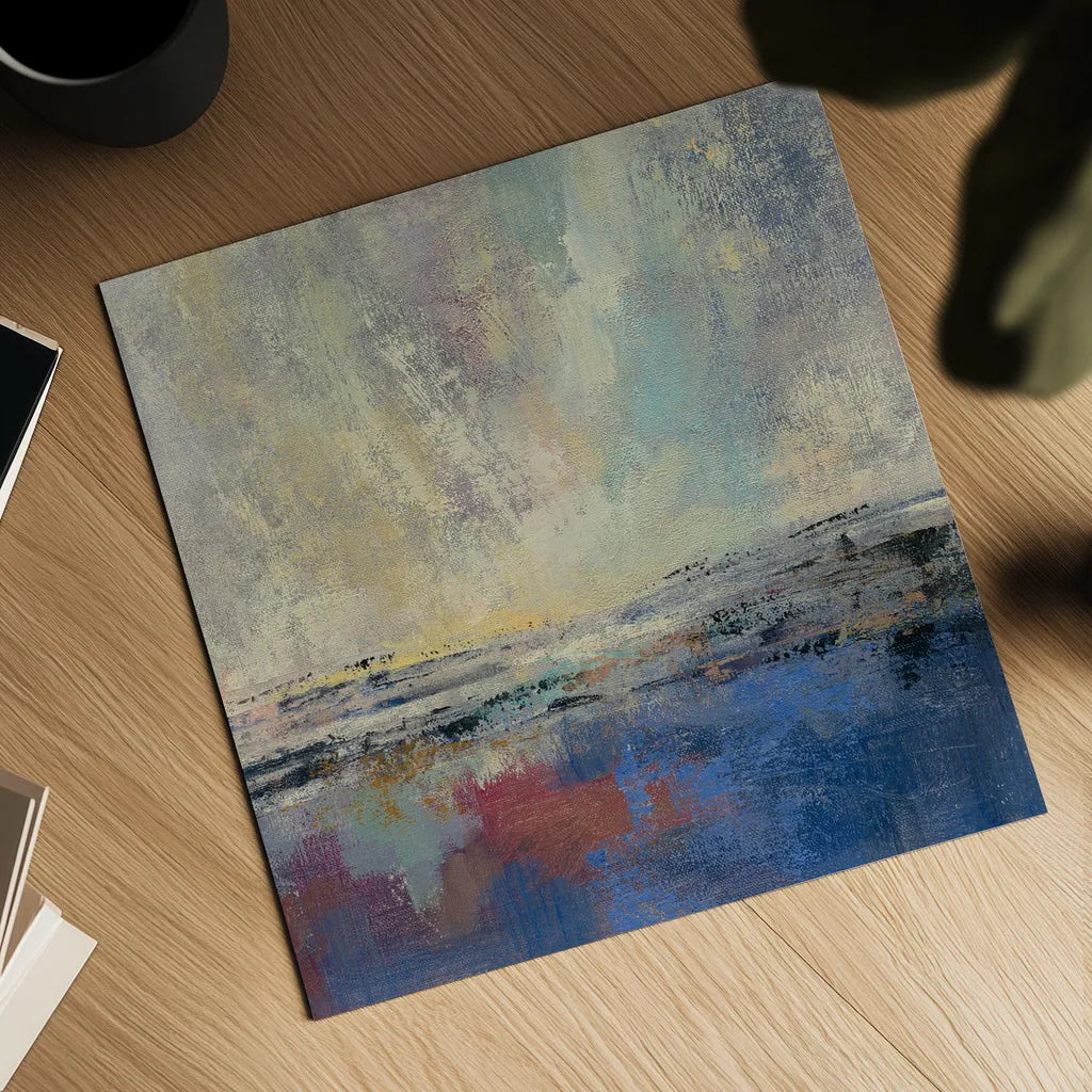 Coastal View I by Silvia Vassileva. Shown as a detailed flat fine art print, highlighting archival giclee quality. Available as an archival giclee rolled canvas, fine art paper, or poster print. SKU 60166a.