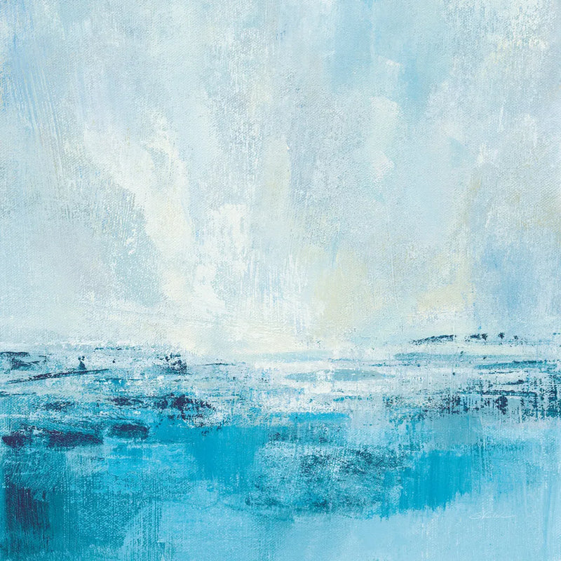 Coastal View II Aqua by Silvia Vassileva. SKU 65024a. Archival Giclee Fine art print for wall decor.