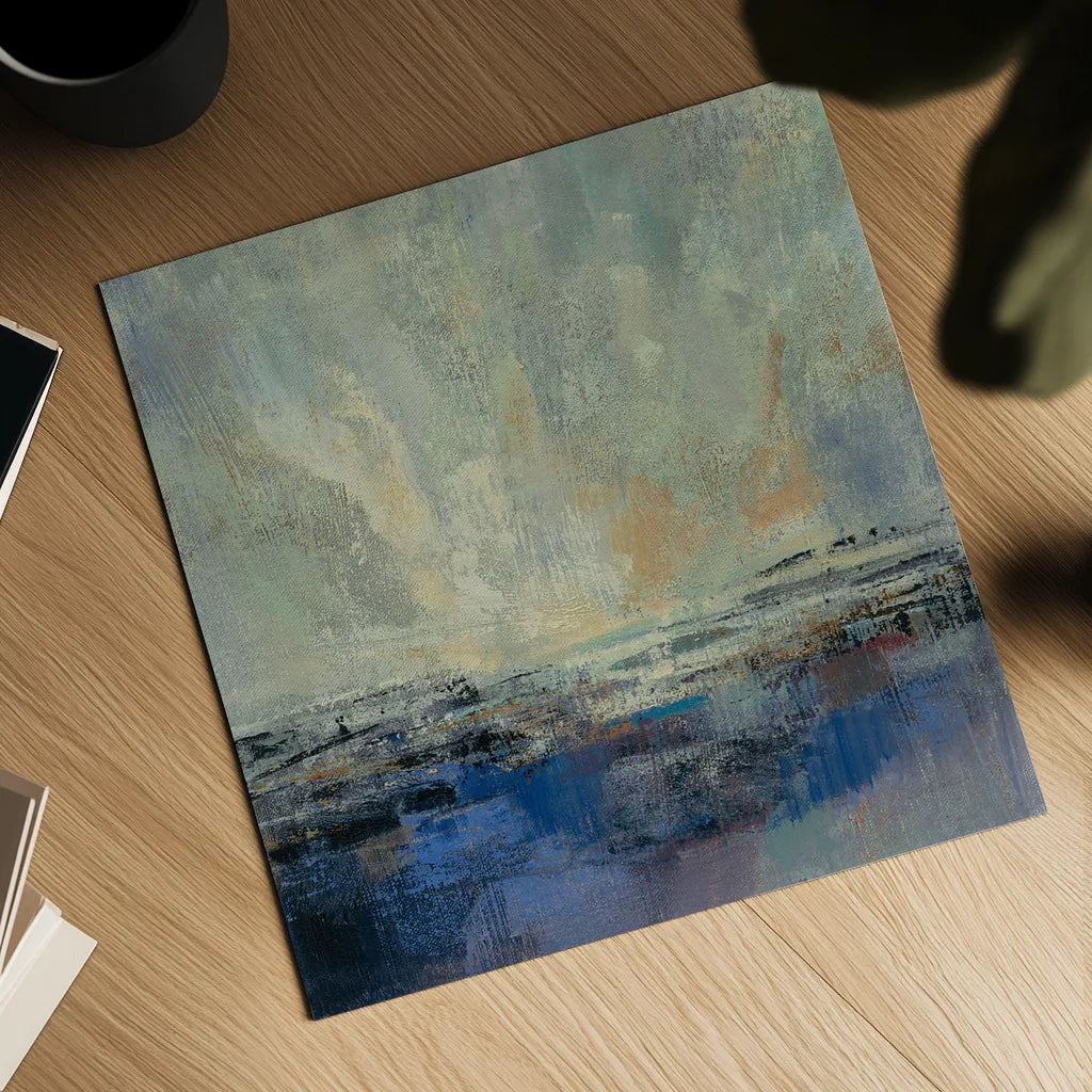 Coastal View II v2 by Silvia Vassileva. Shown as a detailed flat fine art print, highlighting archival giclee quality. Available as an archival giclee rolled canvas, fine art paper, or poster print. SKU 61341a.