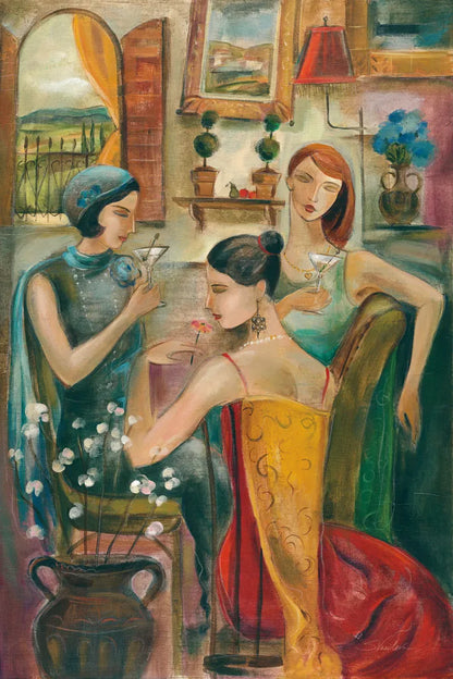 Cocktail Time by Silvia Vassileva. SKU 63279h. Archival Giclee Fine art print for wall decor.