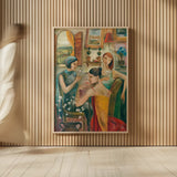 Cocktail Time by Silvia Vassileva. shown as over sized large wall art. Available as an archival giclee rolled canvas, fine art paper, or poster print. SKU 63279h.