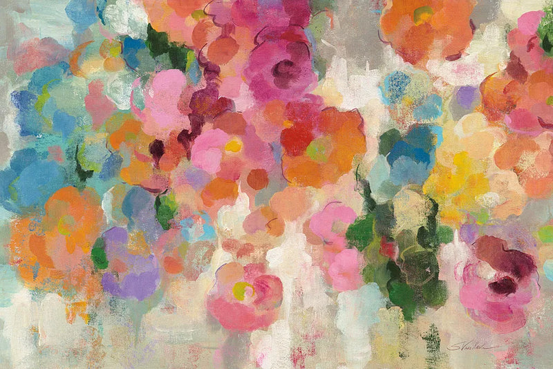 Colorful Garden I Crop by Silvia Vassileva. SKU 21922i. Archival Giclee Fine art print for wall decor.