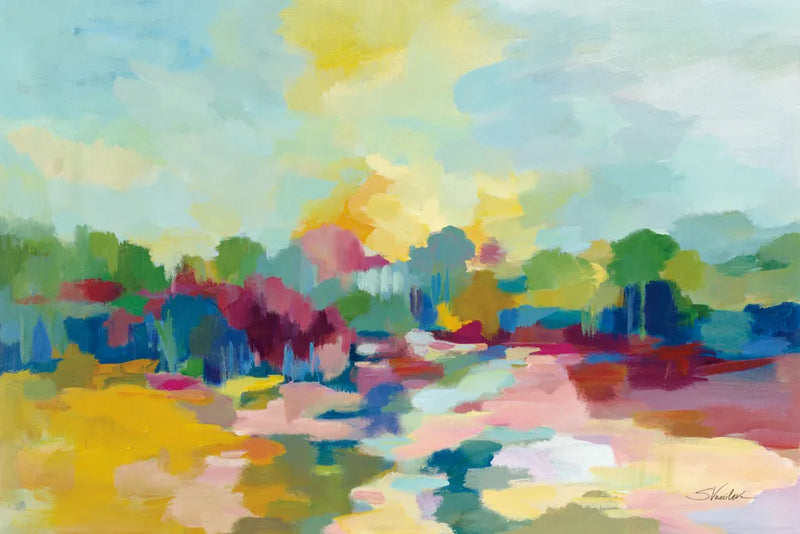 Colorful Inlet by Silvia Vassileva. SKU 72301i. Archival Giclee Fine art print for wall decor.