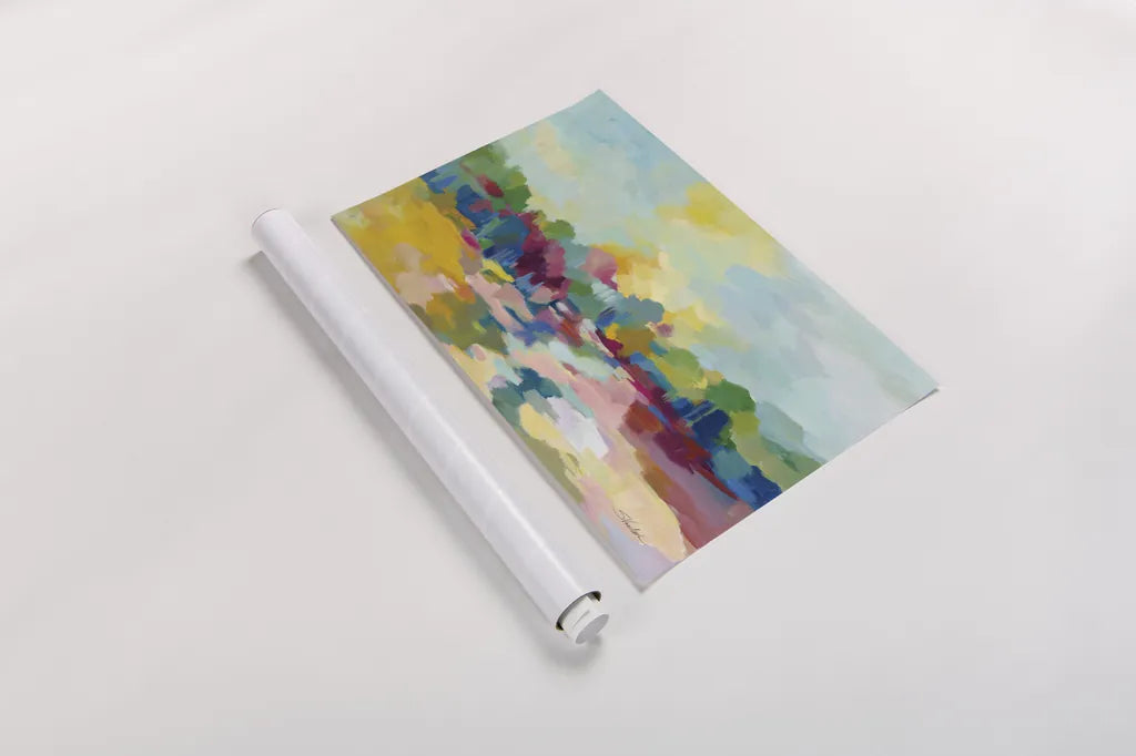 Colorful Inlet by Silvia Vassileva. shown as a rolled paper print. Available as archival giclee rolled canvas, fine art paper, or poster print. SKU 72301i.