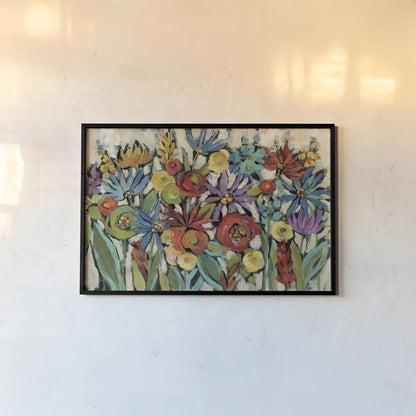 Confetti Floral I by Silvia Vassileva. shown as a paper print in a black flame. Available as a archival giclee rolled canvas, fine art paper, or poster print. SKU 30448i.