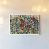 Confetti Floral I by Silvia Vassileva. shown as a paper print in a white frame. Available as a archival giclee rolled canvas, fine art paper, or poster print. SKU 30448i.
