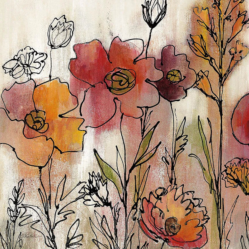 Contemporary Botanical Cream II by Silvia Vassileva. SKU 26500a. Archival Giclee Fine art print for wall decor.
