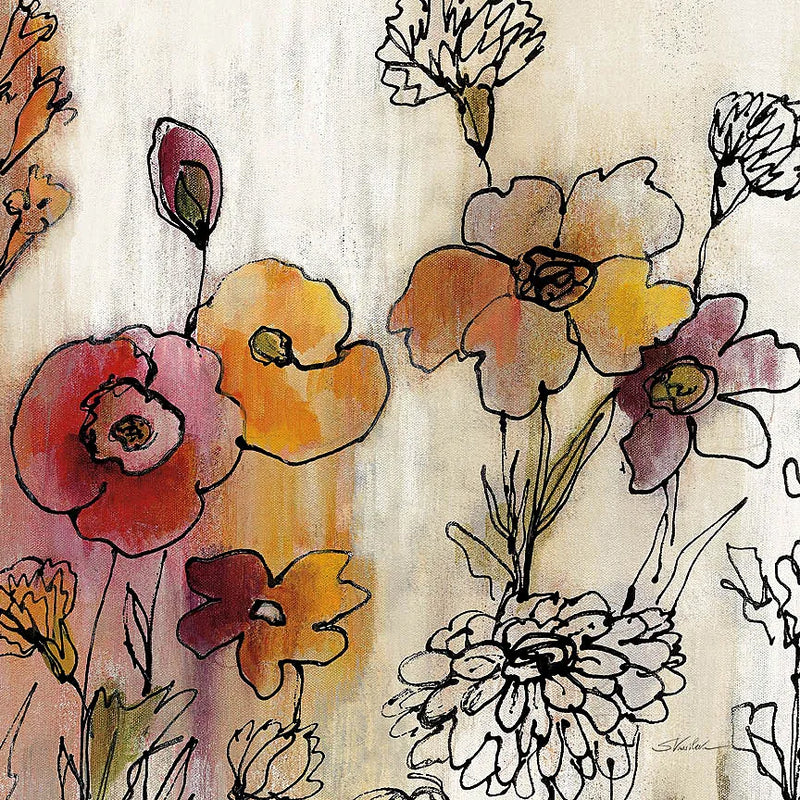 Contemporary Botanical Cream III by Silvia Vassileva. SKU 26501a. Archival Giclee Fine art print for wall decor.