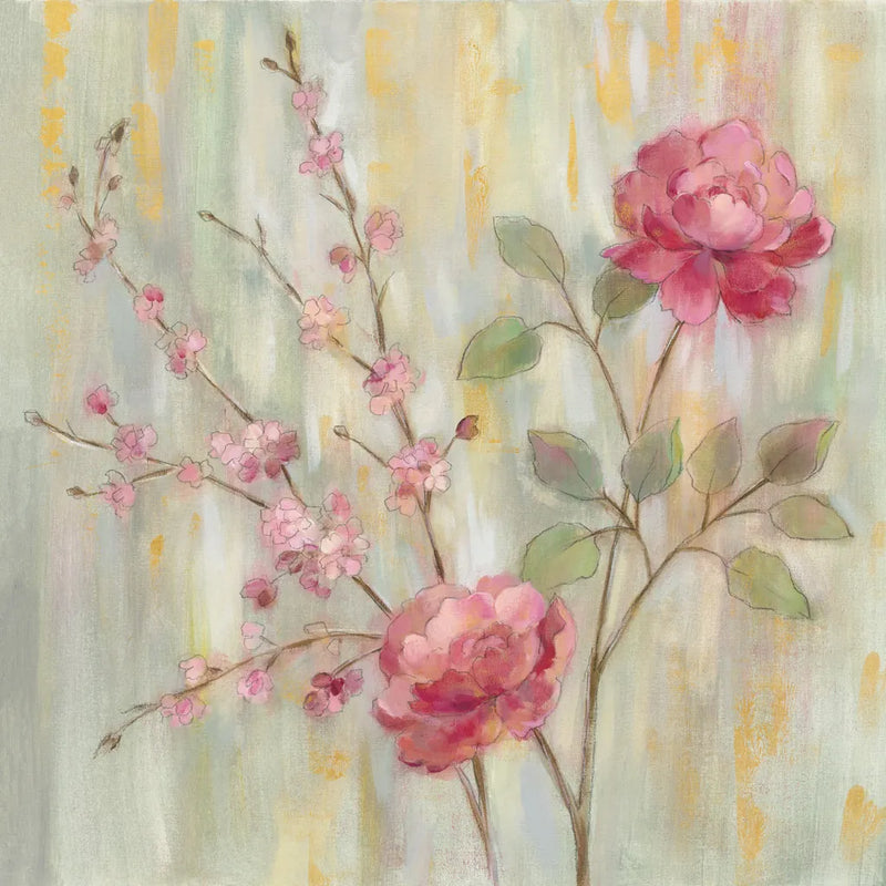 Contemporary Chinoiserie by Silvia Vassileva. SKU 62964a. Archival Giclee Fine art print for wall decor.