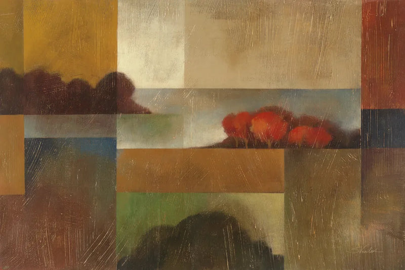Contemporary Landscape by Silvia Vassileva. SKU 60309i. Archival Giclee Fine art print for wall decor.