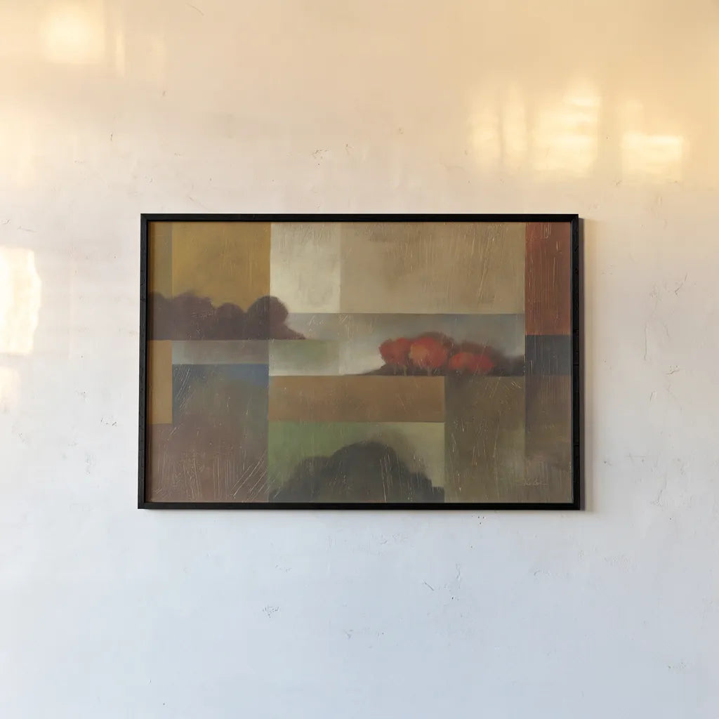 Contemporary Landscape by Silvia Vassileva. shown as a paper print in a black flame. Available as a archival giclee rolled canvas, fine art paper, or poster print. SKU 60309i.