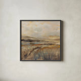 Cool Day Sq by Silvia Vassileva. Shown in a sleek black glass frame for a contemporary gallery look. Available as an archival giclee rolled canvas, fine art paper, or poster print. SKU 100675a.