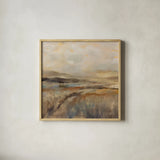 Cool Day Sq by Silvia Vassileva. Shown in a natural wood glass frame for a timeless modern aesthetic. Available as an archival giclee rolled canvas, fine art paper, or poster print. SKU 100675a.
