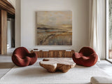 Cool Day Sq by Silvia Vassileva. Shown as extra-large giant wall art in a modern living room. Available as an archival giclee rolled canvas, fine art paper, or poster print. SKU 100675a.
