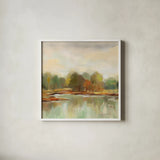 Cool Fall Day Crop by Silvia Vassileva. Shown in a crisp white glass frame for a clean and minimalist style. Available as an archival giclee rolled canvas, fine art paper, or poster print. SKU 74175a.