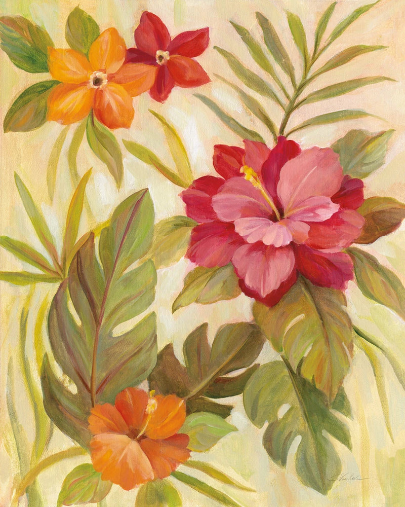 Coral Tropical Floral II by Silvia Vassileva
