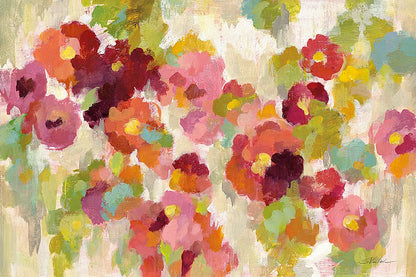 Coral and Emerald Garden I by Silvia Vassileva. SKU 21588i. Archival Giclee Fine art print for wall decor.