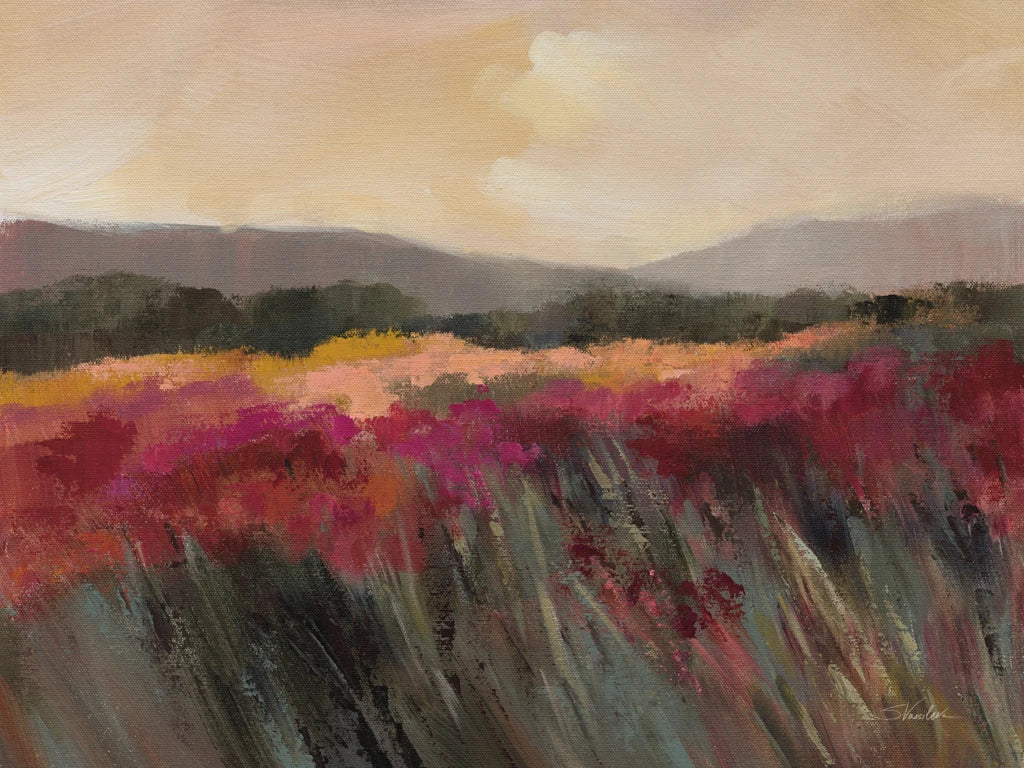 Coral and Magenta Meadow by Silvia Vassileva