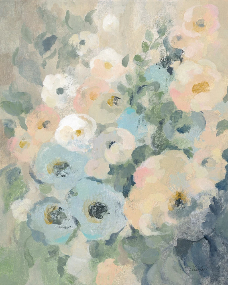Cottage Blue Floral II by Silvia Vassileva
