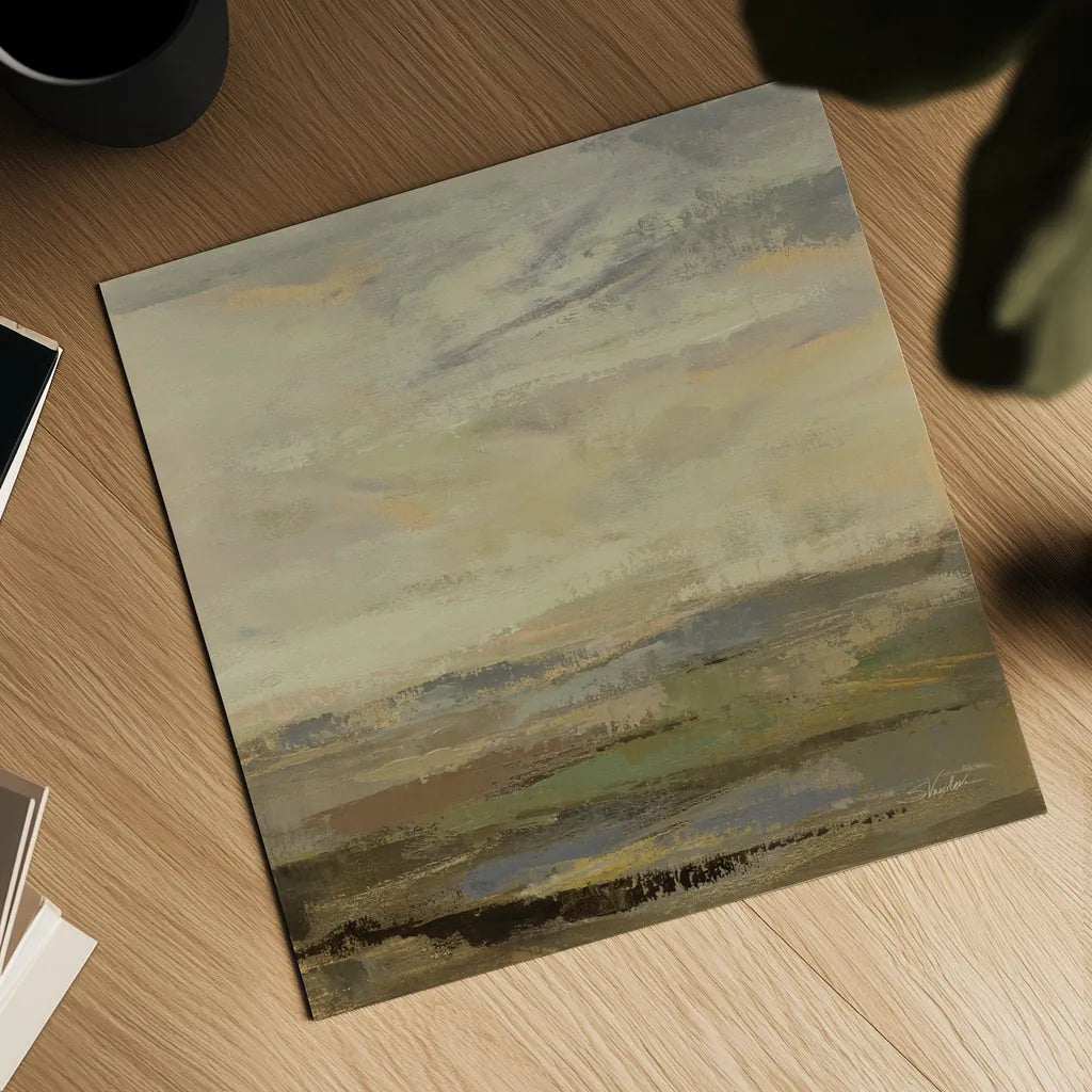 Countryside Sunrise by Silvia Vassileva. Shown as a detailed flat fine art print, highlighting archival giclee quality. Available as an archival giclee rolled canvas, fine art paper, or poster print. SKU 86521a.