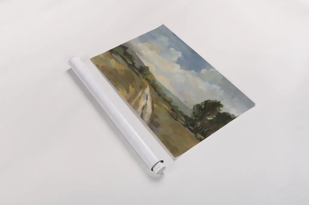 Countryside View by Silvia Vassileva. shown as a rolled paper print. Available as archival giclee rolled canvas, fine art paper, or poster print. SKU 95134i.