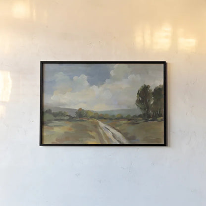 Countryside View by Silvia Vassileva. shown as a paper print in a black flame. Available as a archival giclee rolled canvas, fine art paper, or poster print. SKU 95134i.