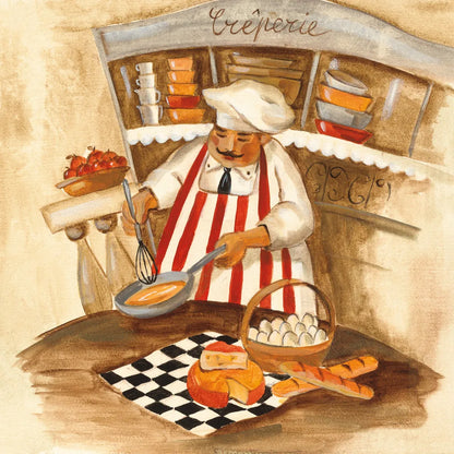 Creperie by Silvia Vassileva. SKU 49549a. Archival Giclee Fine art print for wall decor.