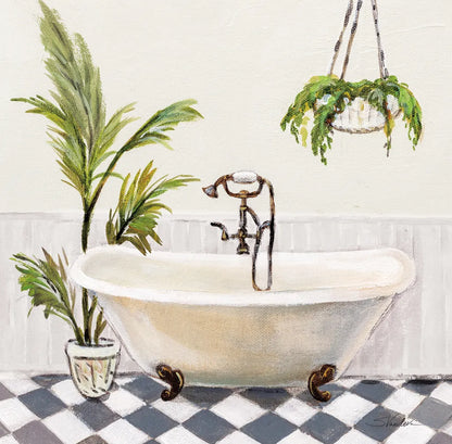 Crisp Cottage Bathroom I by Silvia Vassileva. SKU 82837a. Archival Giclee Fine art print for wall decor.