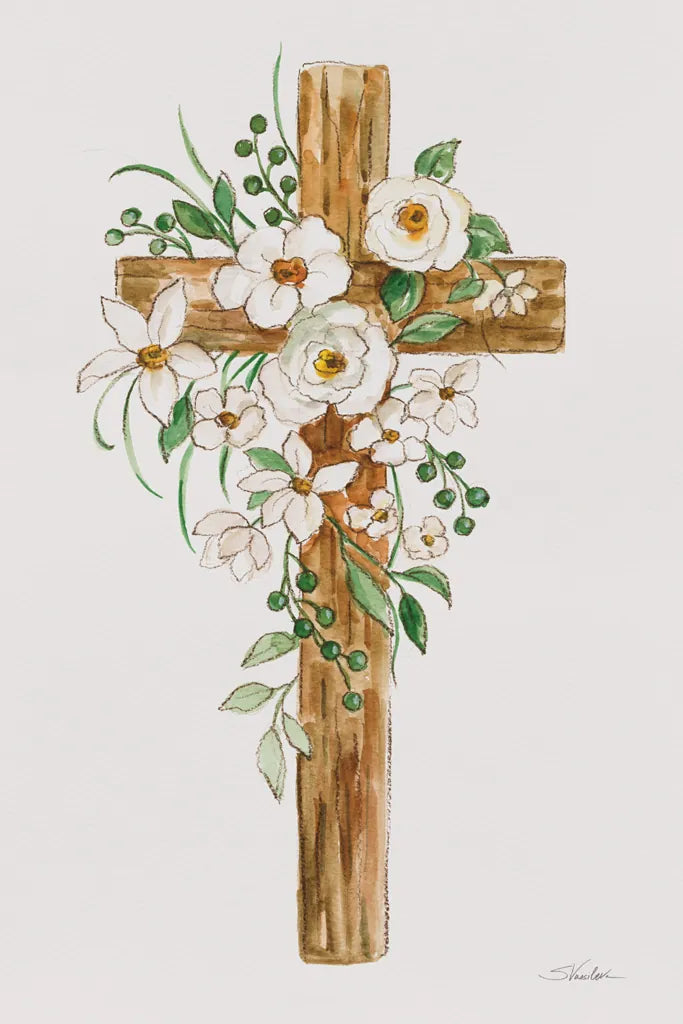 Cross I by Silvia Vassileva. SKU 94430h. Archival Giclee Fine art print for wall decor.