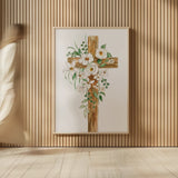 Cross I by Silvia Vassileva. shown as over sized large wall art. Available as an archival giclee rolled canvas, fine art paper, or poster print. SKU 94430h.