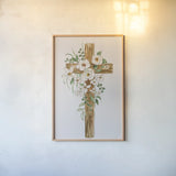 Cross I by Silvia Vassileva. shown as a paper print in a natural frame. Available as a archival giclee rolled canvas, fine art paper, or poster print. SKU 94430h.
