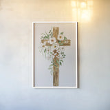 Cross I by Silvia Vassileva. shown as a paper print in a white frame. Available as a archival giclee rolled canvas, fine art paper, or poster print. SKU 94430h.