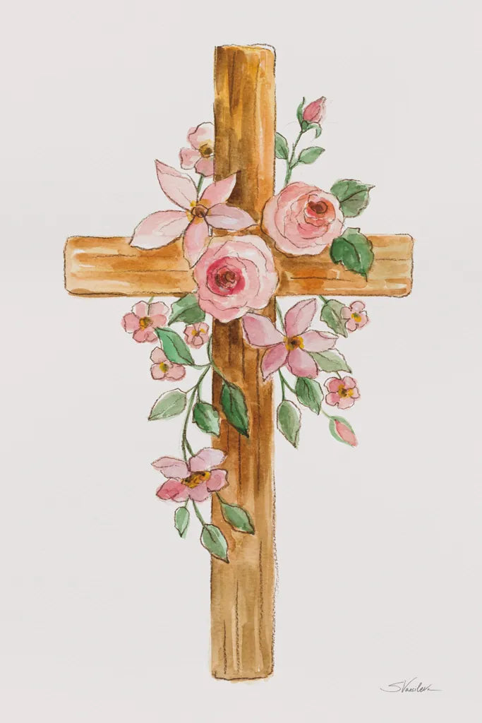 Cross II by Silvia Vassileva. SKU 94431h. Archival Giclee Fine art print for wall decor.