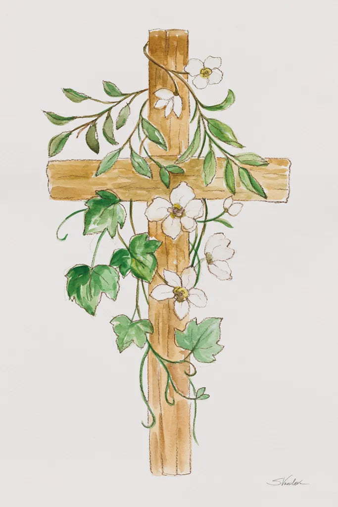 Cross IV by Silvia Vassileva. SKU 94433h. Archival Giclee Fine art print for wall decor.
