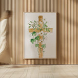 Cross IV by Silvia Vassileva. shown as over sized large wall art. Available as an archival giclee rolled canvas, fine art paper, or poster print. SKU 94433h.