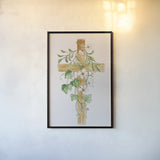Cross IV by Silvia Vassileva. shown as a paper print in a black flame. Available as a archival giclee rolled canvas, fine art paper, or poster print. SKU 94433h.