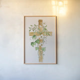Cross IV by Silvia Vassileva. shown as a paper print in a natural frame. Available as a archival giclee rolled canvas, fine art paper, or poster print. SKU 94433h.