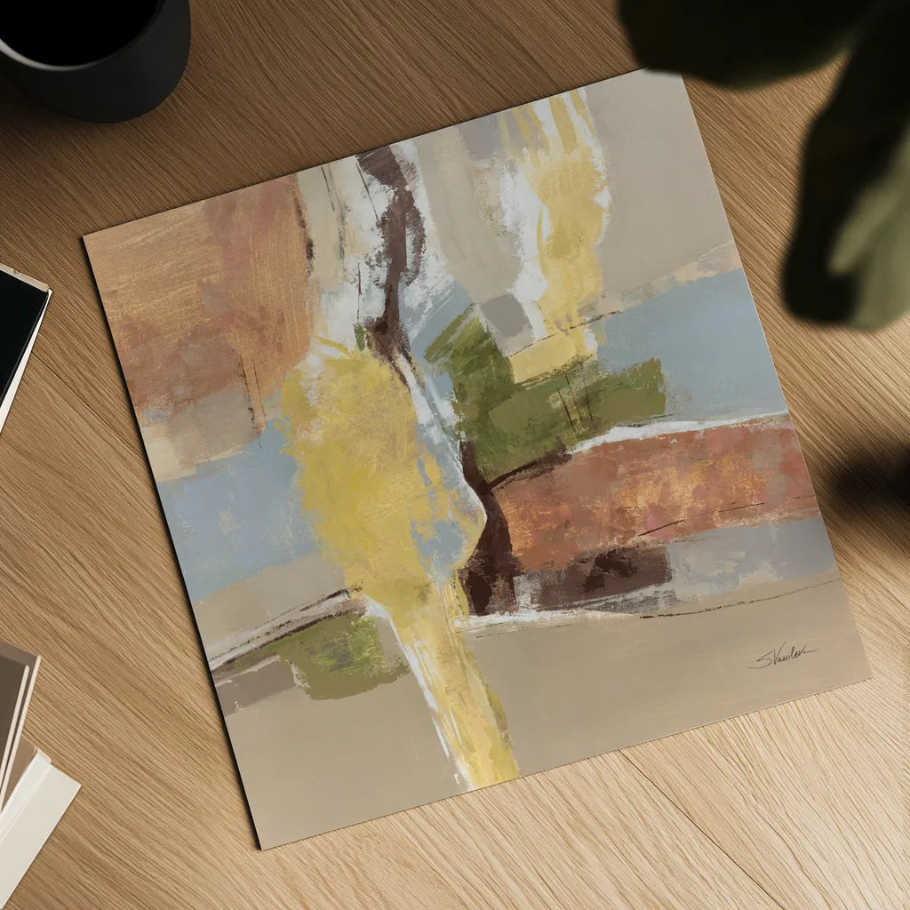 Crossing the River by Silvia Vassileva. Shown as a detailed flat fine art print, highlighting archival giclee quality. Available as an archival giclee rolled canvas, fine art paper, or poster print. SKU 87403a.