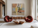 Crossing the River by Silvia Vassileva. Shown as extra-large giant wall art in a modern living room. Available as an archival giclee rolled canvas, fine art paper, or poster print. SKU 87403a.