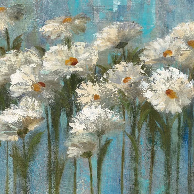 Daisies by the Lake Crop by Silvia Vassileva. SKU 1034a. Archival Giclee Fine art print for wall decor.