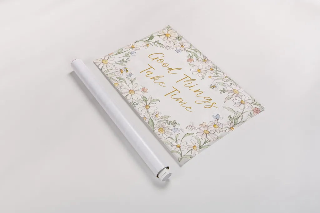 Daisy Field I by Silvia Vassileva. shown as a rolled paper print. Available as archival giclee rolled canvas, fine art paper, or poster print. SKU 81142i.