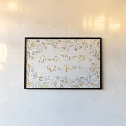 Daisy Field I by Silvia Vassileva. shown as a paper print in a black flame. Available as a archival giclee rolled canvas, fine art paper, or poster print. SKU 81142i.