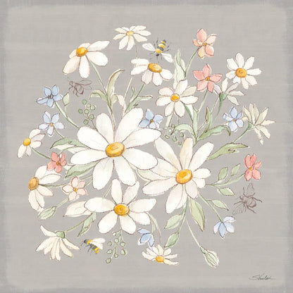 Daisy Field V by Silvia Vassileva. SKU 81146a. Archival Giclee Fine art print for wall decor.