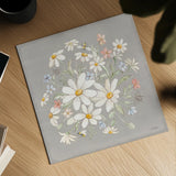 Daisy Field V by Silvia Vassileva. Shown as a detailed flat fine art print, highlighting archival giclee quality. Available as an archival giclee rolled canvas, fine art paper, or poster print. SKU 81146a.