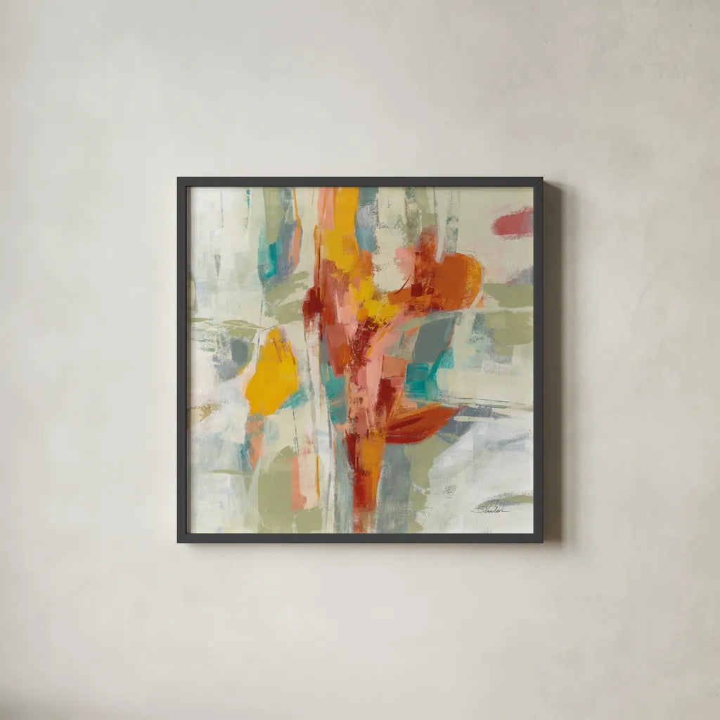 Daydreaming by Silvia Vassileva. Shown in a sleek black glass frame for a contemporary gallery look. Available as an archival giclee rolled canvas, fine art paper, or poster print. SKU 77863a.