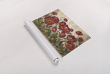 Daydreaming Flowers Red by Silvia Vassileva. shown as a rolled paper print. Available as archival giclee rolled canvas, fine art paper, or poster print. SKU 11028i.