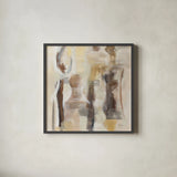 Deconstructed Chess by Silvia Vassileva. Shown in a sleek black glass frame for a contemporary gallery look. Available as an archival giclee rolled canvas, fine art paper, or poster print. SKU 90994a.