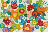 Decorative Flowers Bright by Silvia Vassileva. SKU 28857i. Archival Giclee Fine art print for wall decor.